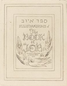 Title-Page of the Engraved Illustrations to the Book of Job by William Blake