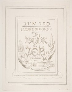 Title Page, from Illustrations of the Book of Job, 1825-26 by William Blake