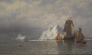 Whaler and Fishing Vessels Near the Coast of Labrador, c.1880