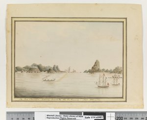 In Rio Janeiro, Looking Towards the Entrance. 1787 by William Bradley