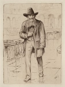 Alexander Campbell Fraser, Professor of Logic and Metaphysics (engraving) by William Brassey (after) Hole