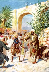 Jesus Cures a Blind Beggar - Bible