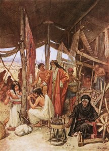 Moses Inspecting the Weaving and Embroidering of the Hangings of the Tabernacle by William Brassey Hole