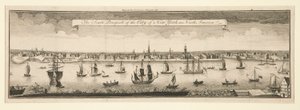 The South Prospect of the City of New York in North America by William Burgis