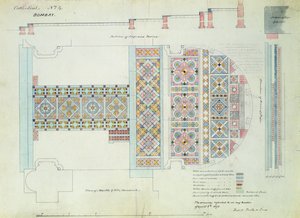 Design for a Pavement, Cathedral of Bombay, India