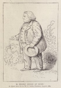 Ernest Renan, French philosopher and religious historian, at home by William C. Smith
