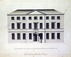 Design for Enville Hall in Staffordshire, c.1770