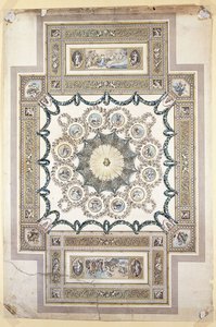 Design for the Library Ceiling at Woburn Abbey