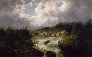 The Falls of Tamahaka, Cherokee County, North Carolina, c.1860-70