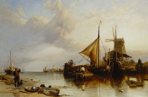 A Scene Near Monnikendam on the Zuyder Zee