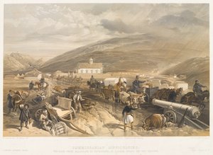 Commissariat Difficulties The Road from Balaklava to Sevastopol, at Kadikoi, During the Wet Weather, 1854 by William Crimea Simpson