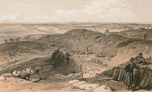 Ditch of the Malakoff, Battery Gervais, and rear of Redan by William Crimea Simpson