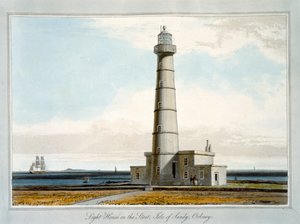 Lighthouse on the Start, Isle of Sandy, Orkney