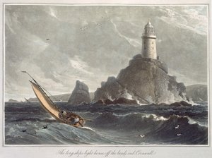 The Longships Lighthouse of Lands End, Cornwall, from Volume I of 