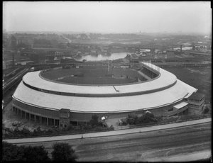 Aerial view of the Polo Grounds