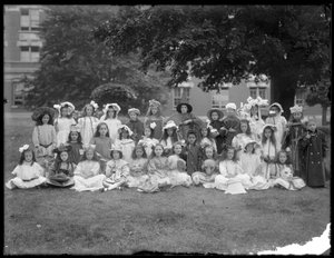 Group Portrait of Children from the Roman Catholic Orphan Asylum, Kingsbridge, Bronx, in Fancy Dress for a Mother Goose Party