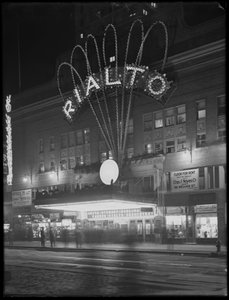 Illuminated Marquee for the Rialto Theater, New York City, January 6, 1917