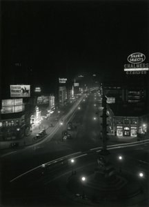 Night View in Columbus Circle