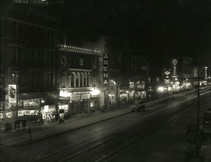 Night View on South Side of 23rd Street Between Sixth and Seventh Avenues, c.1916-17