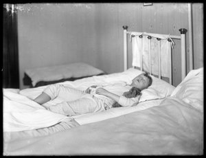 William Gray Hassler Asleep with His Teddy Bear