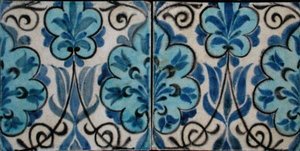 Two Tiles with Persian Style Design
