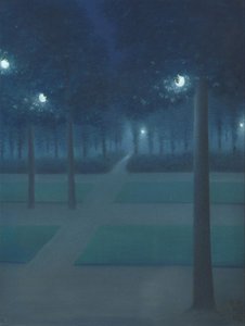 Nocturne in the Parc Royal, Brussels
