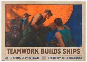 Teamwork Builds Ships by William Dodge Stevens