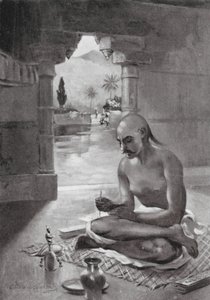 Kalidasa inditing the 