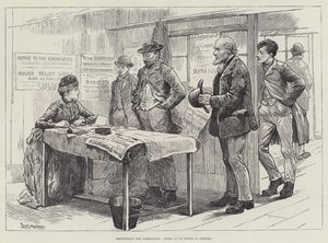Registering the Unemployed, Scene at an Office in Chelsea by William Douglas Almond