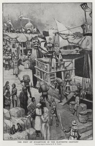 The port of Byzantium in the eleventh century by William Edward (after) Wigfull