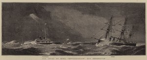 Sea Trial of HMS Devastation off Berehaven by William Edward Atkins