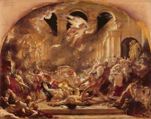 The Destroying Angel and Daemons of Evil Interrupting the Orgies of the Vicious and Intemperate