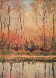 A Surrey Canal, Evening by William Eyre Walker