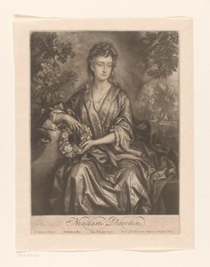 Portrait of Sarah Chicheley Madam Plowden by William Faithorne (I)