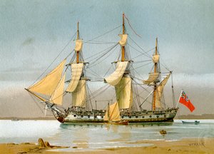 A Royal Navy 42 gun frigate