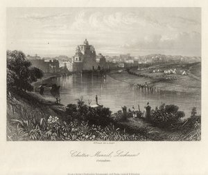 General View Across the Gomati, Chuttur Munzil, Lucknow by William French