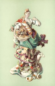 Figure of a Shepherdess, Chelsea by William Gibb