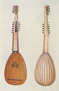 Musical instruments: Theorbo by William Gibb