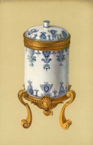 Toilette-pot, St Cloud, with Ormolu Mount by William Gibb