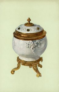 Vase, Fuchien Porcelain, with Louis XIV, Silver-gilt Mount by William Gibb