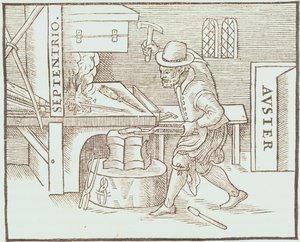 Forging a Magnet, from William Gilbert