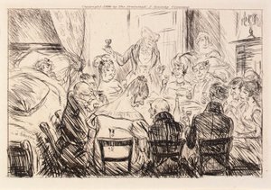 Nothing Was Heard but the Clatter of Plates and Forks by William Glackens