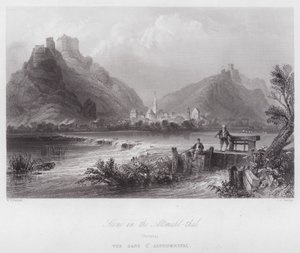 Scene in the Altmuhl-thal, Bavaria by William H. Bartlett