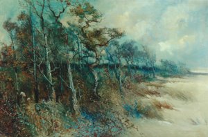 Trees in a Sandy Landscape, Heysham, 1915 by William H. Parkinson