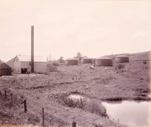 Oil Pumping Station, near Athens, for the Lehigh Valley Railroad by William H. Rau