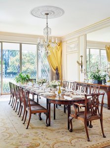 A Set of Four Yellow Silk Curtains, c.1960 by William Haines
