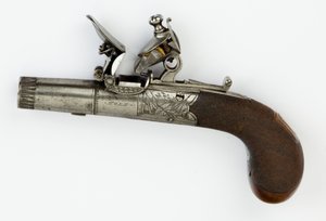 Flintlock Pocket Pistol with Box-Lock, c.1820