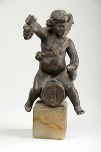 Cherub on a Wine Cask