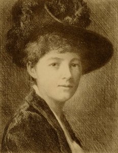 Untitled (woman in plumed hat)