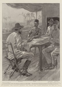 At Fashoda, the Meeting between the Sirdar and Major Marchand on the SS Dal by William Hatherell